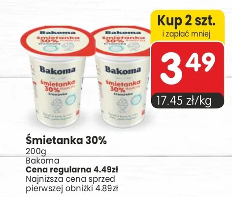 Śmietanka 30% promocja w Market Point