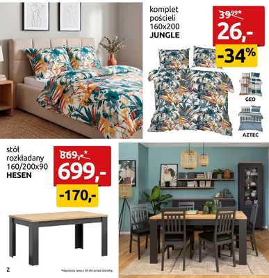 Komplet pościeli 160x200 Jungle promocja w Black Red White