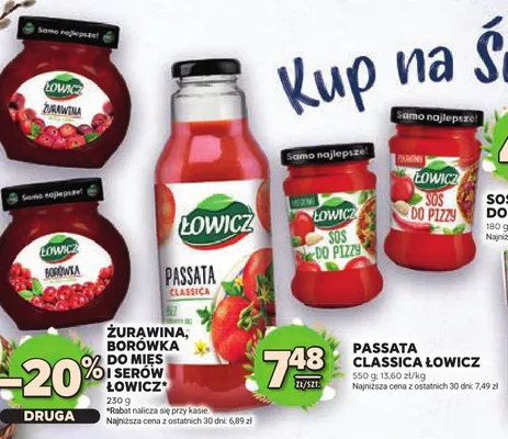 Żurawina, borówka do mięs i serów promocja w Stokrotka