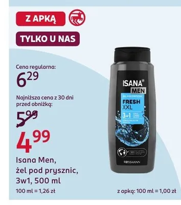 Żel pod prysznic, 3w1 promocja w Rossmann