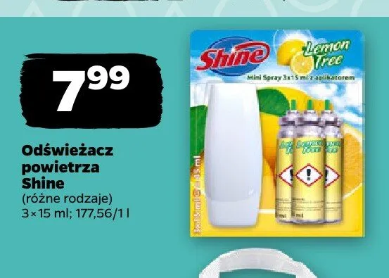 Odświeżacz powietrza Shine Lemon Tree promocja w Netto