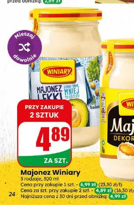 Majonez Dekoracyjny Winiary promocja w Dino