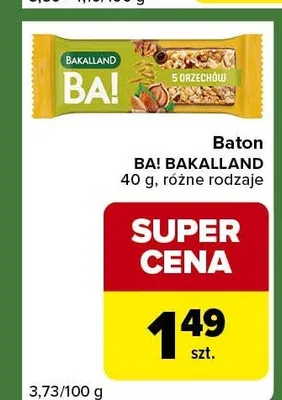 Baton BA! BAKALLAND promocja w Carrefour Express