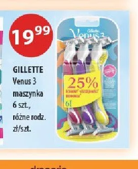 Venus 3 maszynka 6szt. GILLETTE promocja w Drogerie Laboo