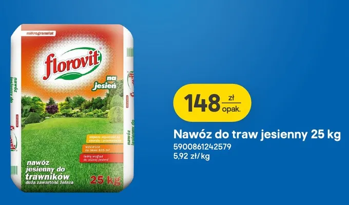 Nawóz do traw jesienny Florovit promocja w Castorama