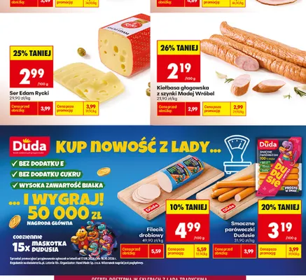 Ser Edam Rycki Ryki promocja w Biedronka