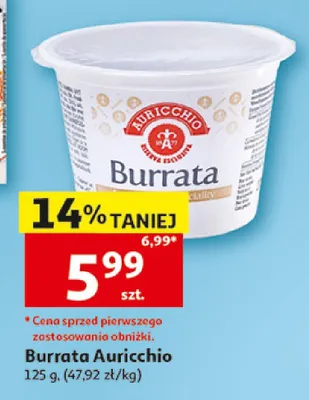Burrata Auricchio promocja w Auchan