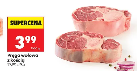 Pręga wołowa z kością promocja w Biedronka