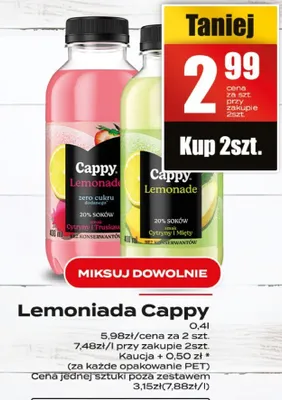 Lemoniada Cappy promocja w Supeco