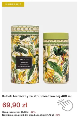 Kubek termiczny ze stali nierdzewnej Medicine 480 ml promocja w Medicine