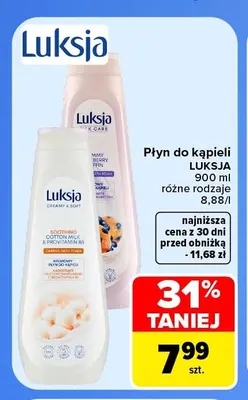 Płyn do kąpieli Luksja promocja w Carrefour