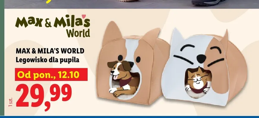 Legowisko dla pupila Max & Mila's World promocja w Lidl