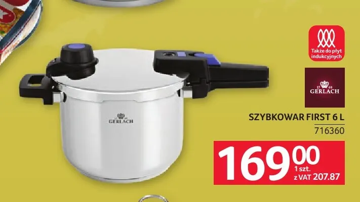Szybkowar First 6 l Gerlach promocja w Selgros