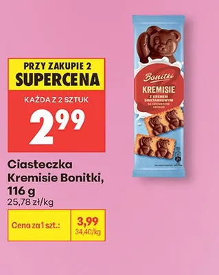 Ciasteczka Kremisie Bonitki promocja w Biedronka