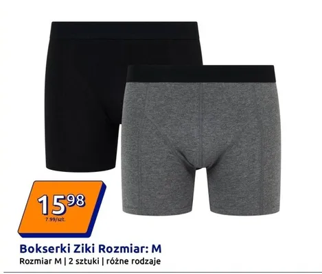 Bokserki rozmiar M, 2-pak promocja w Action