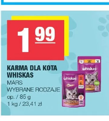 Karma dla kota Whiskas promocja w SPAR