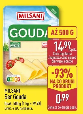 Ser Gouda Milsani promocja w Aldi