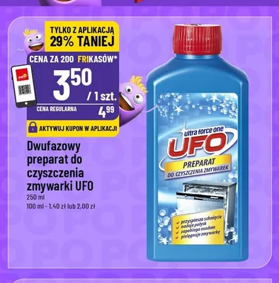 Dwufazowy preparat do czyszczenia zmywarki UFO promocja w POLOmarket