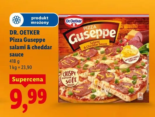 Pizza Guseppe salami & cheddar sauce promocja w Lidl