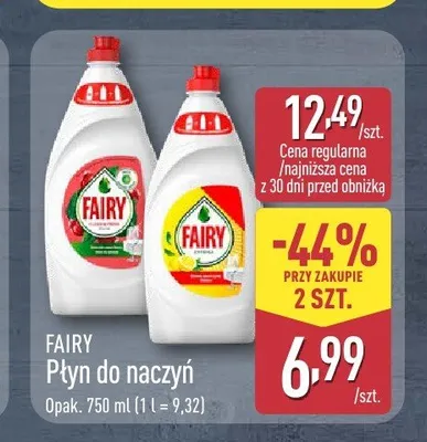 Płyn do naczyń FAIRY promocja w Aldi