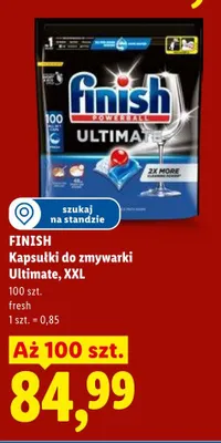 Kapsułki do zmywarki Finish Ultimate XXL fresh promocja w Lidl