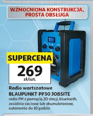 Radio warsztatowe Blaupunkt Jobsite promocja w Auchan