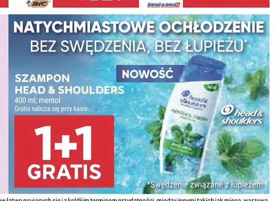 Szampon do włosów Head & Shoulders Menthol promocja w Stokrotka