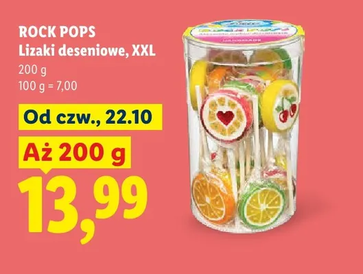 Lizaki deseniowe XXL Rock Pops promocja w Lidl