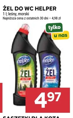 Żel do wc Helper morski promocja w Stokrotka