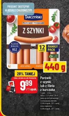 Parówki z szynki Tarczyński promocja w POLOmarket