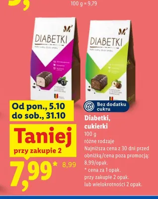 Cukierki Diabetki promocja w Lidl