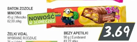 Baton Zozole Minions promocja w Słoneczko