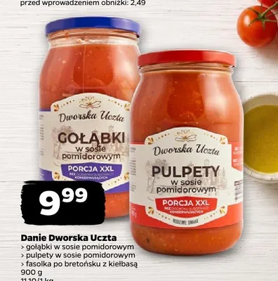 Gołąbki w sosie pomidorowym Dworska Uczta promocja w Netto