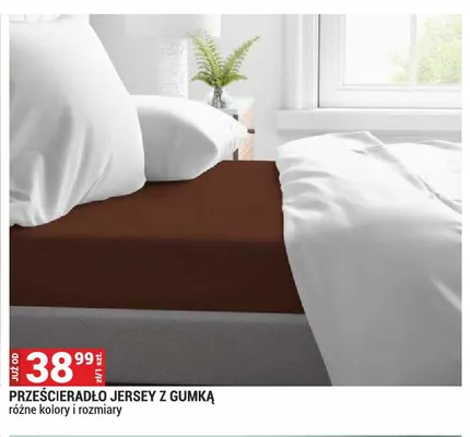 Prześcieradło jersey z gumką promocja w Merkury Market