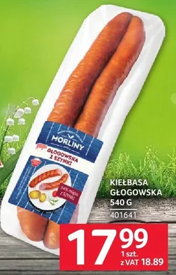 Kiełbasa głogowska Morliny 540 g promocja w Selgros