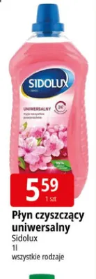 Płyn czyszczący uniwersalny Sidolux promocja w Leclerc
