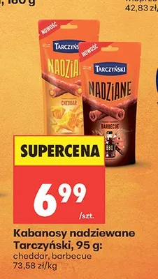 Kabanosy nadziewane barbecue Tarczyński promocja w Biedronka
