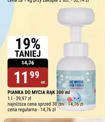 Pianka do mycia rąk promocja w bi1