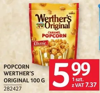 Popcorn Werther's Original 100g promocja w Selgros