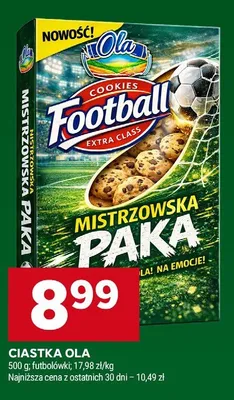 Ciastka Ola futbolówki promocja w Stokrotka