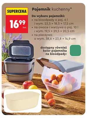 Pojemnik kuchenny na pieczywo Smukee promocja w Biedronka