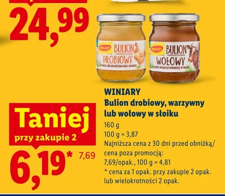 Bulion drobiowy Winiary promocja w Lidl