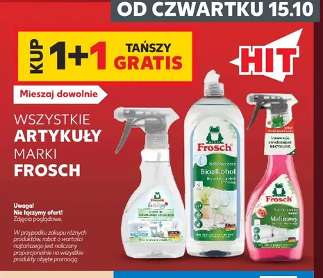 Płyn nabłyszczający do zmywarek Bioalkohol Frosch promocja w Kaufland