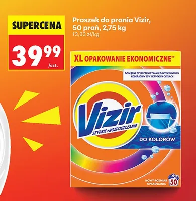 Proszek do prania Vizir do kolorów promocja w Biedronka