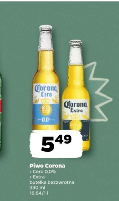 Piwo bezalkoholowe Corona Cero promocja w Netto