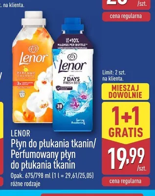 Płyn do płukania tkanin Lenor Perfume Therapy promocja w Aldi