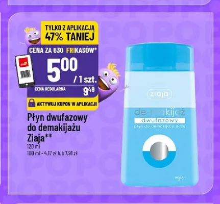 Płyn dwufazowy do demakijażu oczu Ziaja promocja w POLOmarket