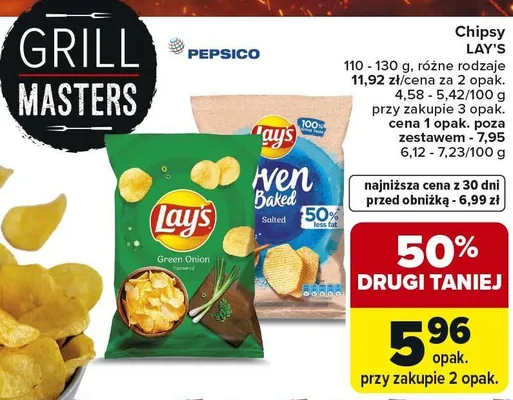 Chipsy różne rodzaje promocja w Carrefour Market