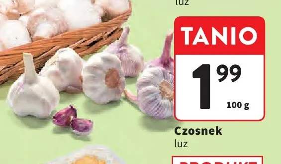 Czosnek promocja w Intermarche