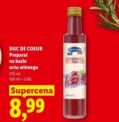 Preparat na bazie octu winnego Duc De Coeur promocja w Lidl